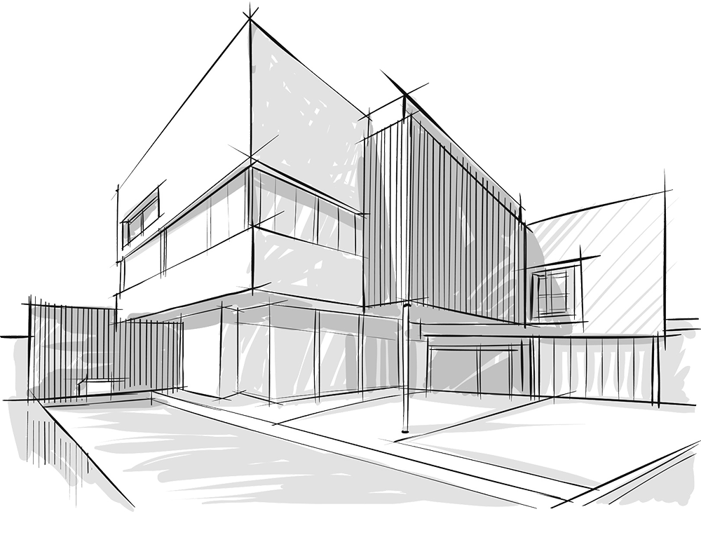 Right Building Sketch